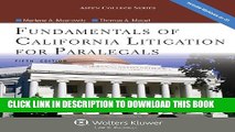 [PDF] Fundamentals of California Litigation for Paralegals, Fifth Edition (Aspen College) Full