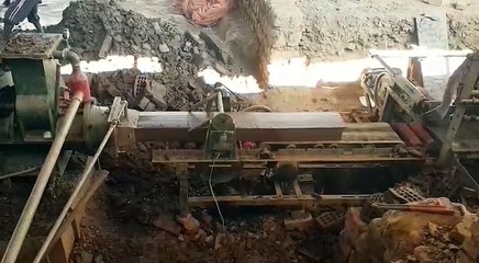 DZK28 soil mud brick making machine in Rwanda