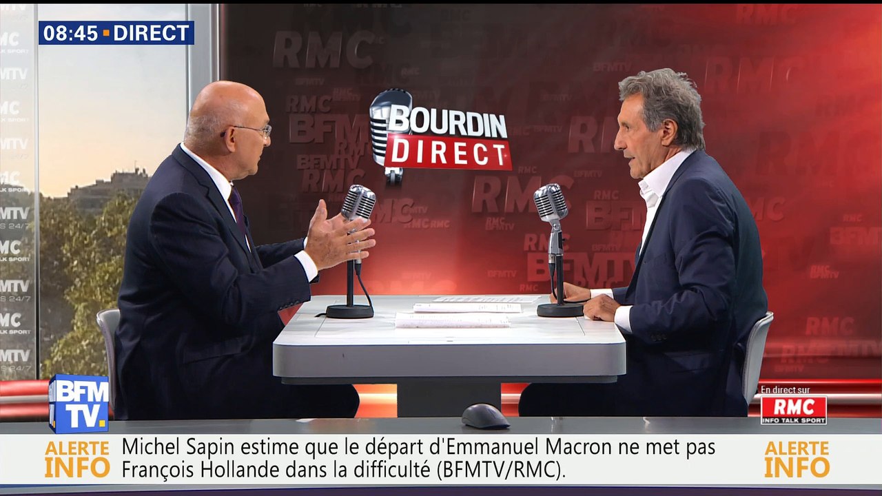 Michel Sapin face à Jean-Jacques Bourdin en direct - Vidéo Dailymotion