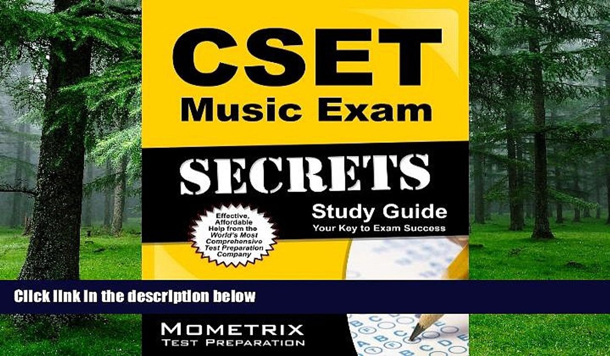 Big Deals  CSET Music Exam Secrets Study Guide: CSET Test Review for the California Subject