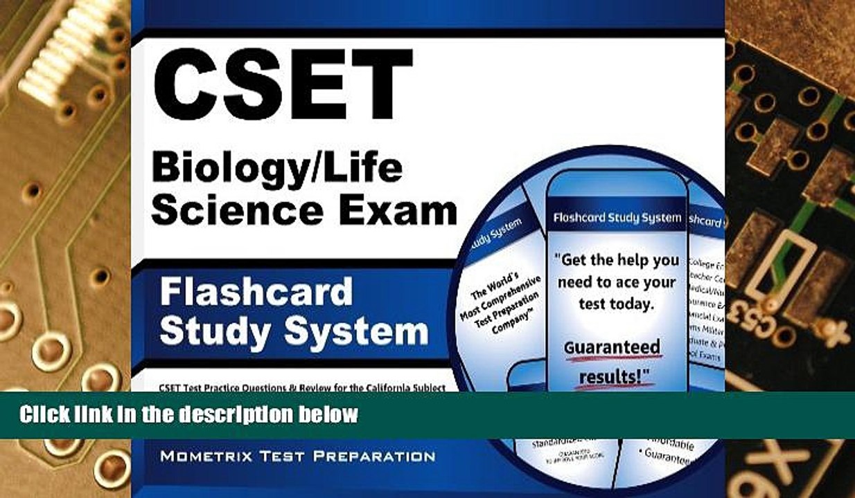 Big Deals  CSET Biology/Life Science Exam Flashcard Study System: CSET Test Practice Questions