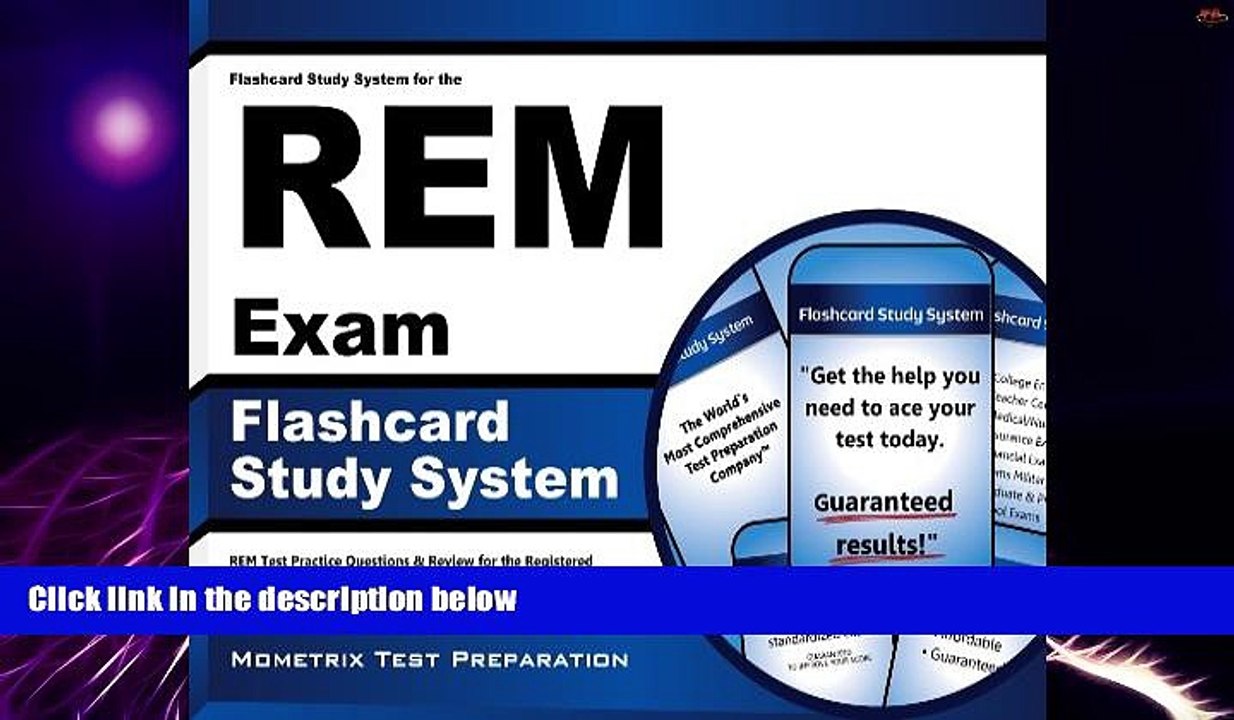 Big Deals  Flashcard Study System for the REM Exam: REM Test Practice Questions   Review for the