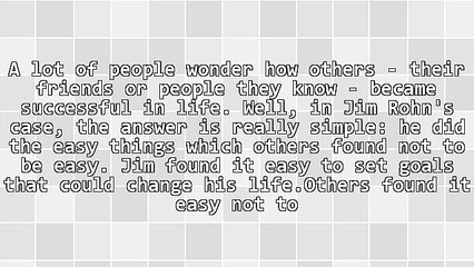 What I Learned From Jim Rohn About Success and Neglect