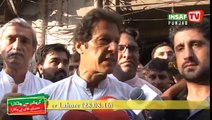 Imran Khan's media talk after visiting the family of murdered PTI workers in Lahore
