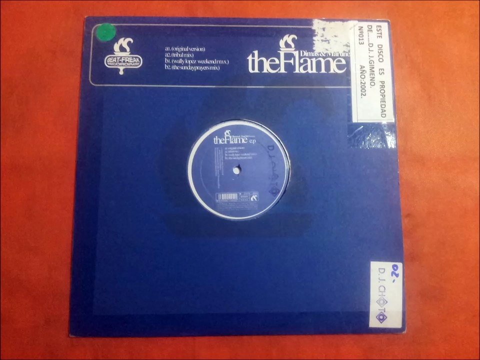 DIMAS & MARTINEZ.''THE FLAME E.P.''.(THE FLAME.(ORIGINAL VERSION.)(12''.)(2002.)
