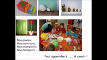 apprentissages explicités à l école maternelle , classeur des savoirs.