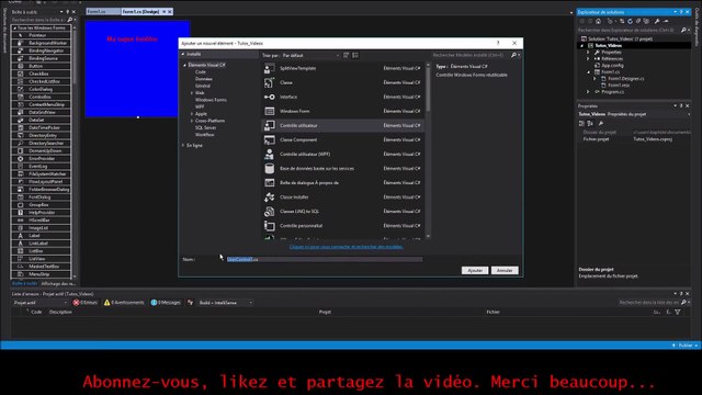 02 Créer une fenêtre effet Geek pour Windows Form Application : Les boutons