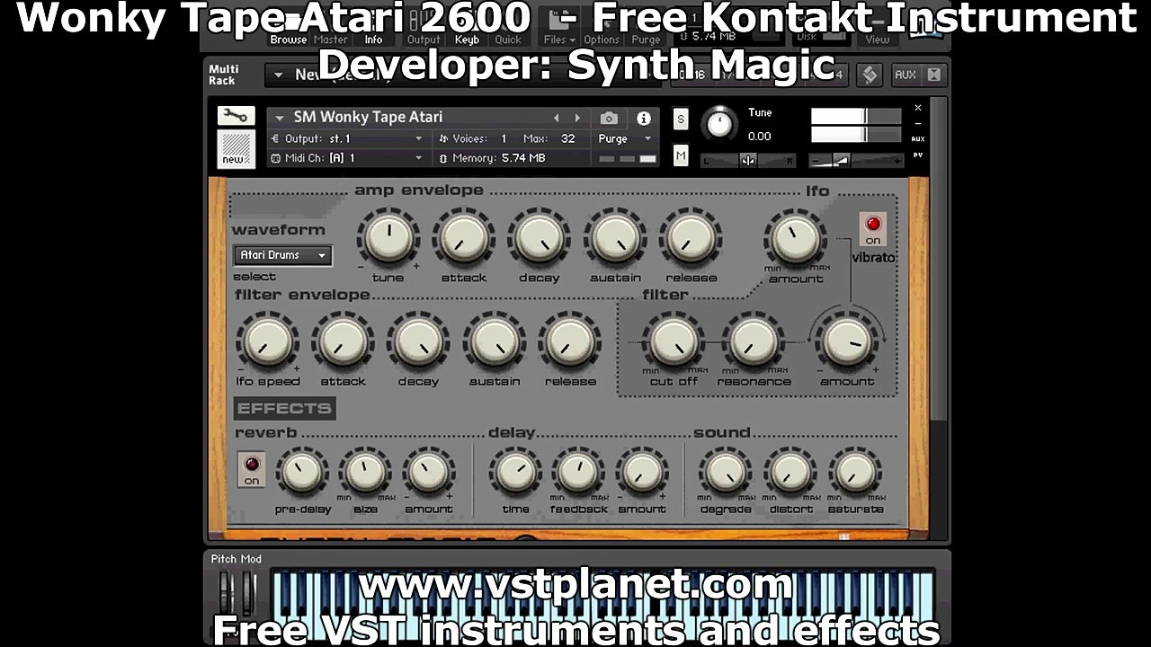Kontakt Library - Wonky Tape Atari 2600 - vstplanet.com
