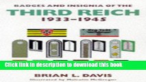 Read Badges and Insignia of the Third Reich 1933-1945  Ebook Free