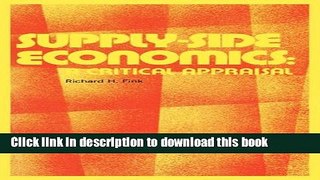 Read Supply-Side Economics: A Critical Appraisal  PDF Online