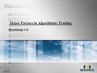 Modrika algorithmic trading