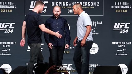 UFC 204: Michael Bisping vs. Dan Henderson Staredown