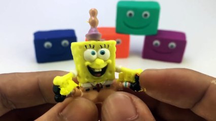 PLay Doh Smiley Face Fun Surprise Toys Mickey, Minnie Mouse & Spongebob Creative for Kids