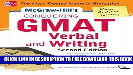 [PDF] McGraw-Hills Conquering GMAT Verbal and Writing, 2nd Edition Popular Collection