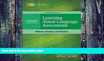 Big Deals  Learning About Language Assessment (TeacherSource)  Best Seller Books Best Seller