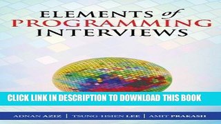 [PDF] Elements of Programming Interviews: The Insiders  Guide Popular Colection