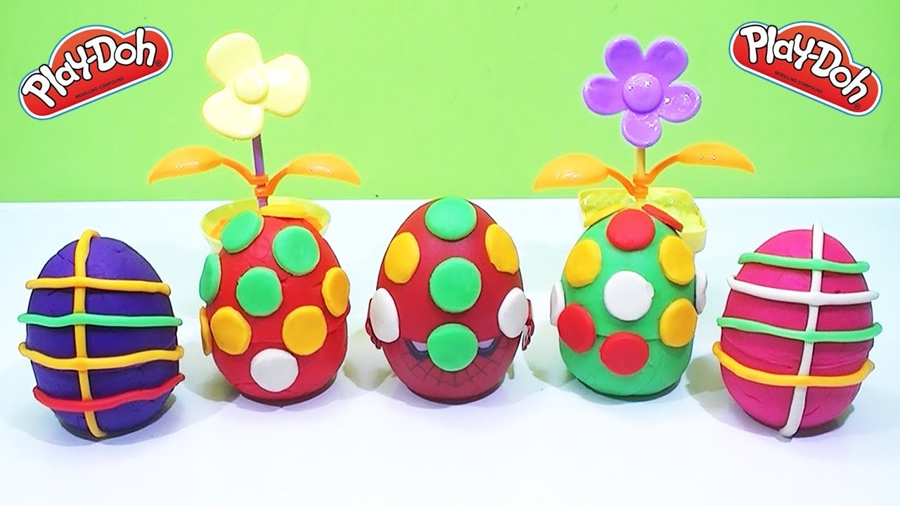 Play Doh Lego Eggs - Kinder Surprise Eggs Peppa Pig toys , Minions Fun video for kids