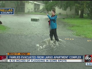 Families evacuated from Largo apartment complex