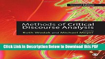 [Read] Methods of Critical Discourse Analysis (Introducing Qualitative Methods series) Free Books