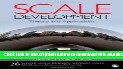 [Reads] Scale Development: Theory and Applications (Applied Social Research Methods) 3th (third)