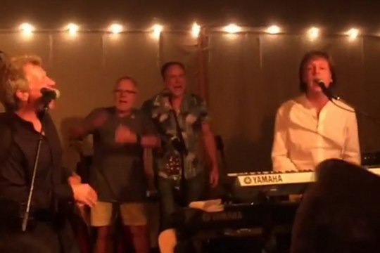 Paul McCartney Joined by Jon Bon Jovi and Jimmy Buffett at Hillary Clinton Fundraiser Read More: Paul McCartney Joined