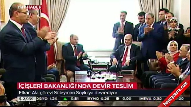 Efkan Ala görevi Süleyman Soylu'ya devretti