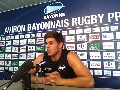Aviron Bayonnais : Pierre Gayraud en conférence de presse avant Pau-Bayonne