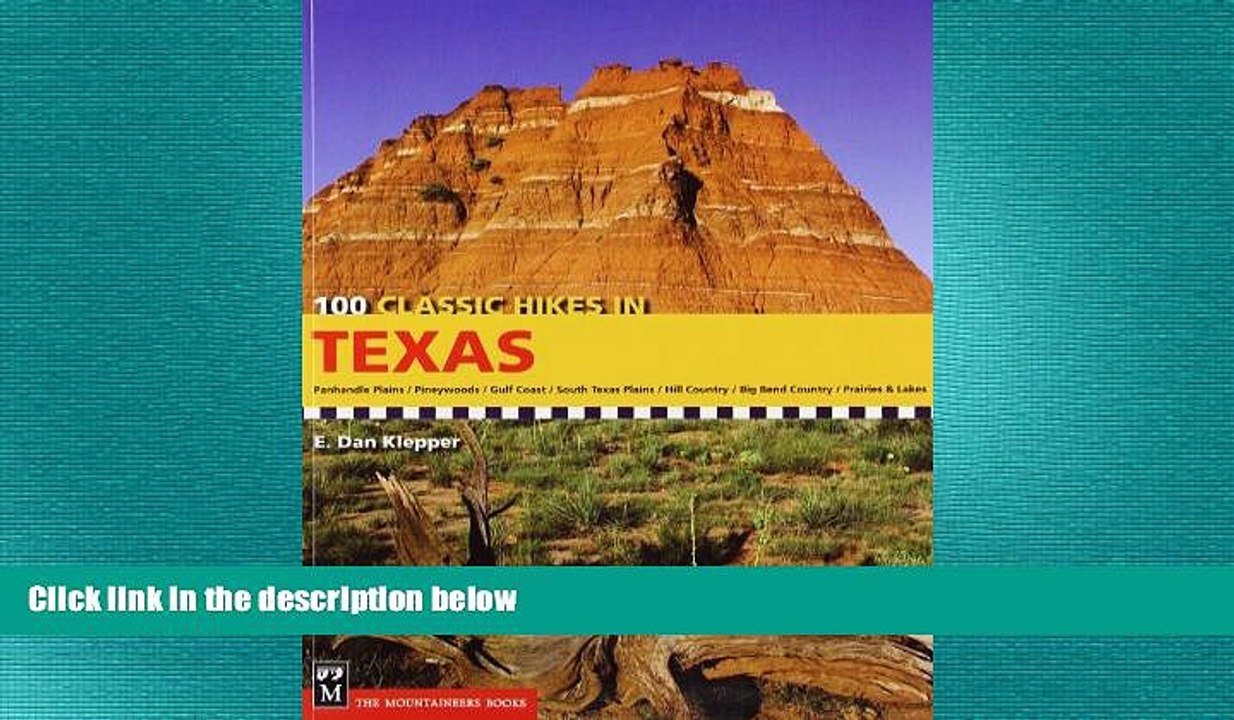 READ book  100 Classic Hikes in Texas  FREE BOOOK ONLINE