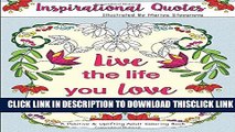 [PDF] Inspirational Quotes: A Positive   Uplifting Adult Coloring Book (Beautiful Adult Coloring