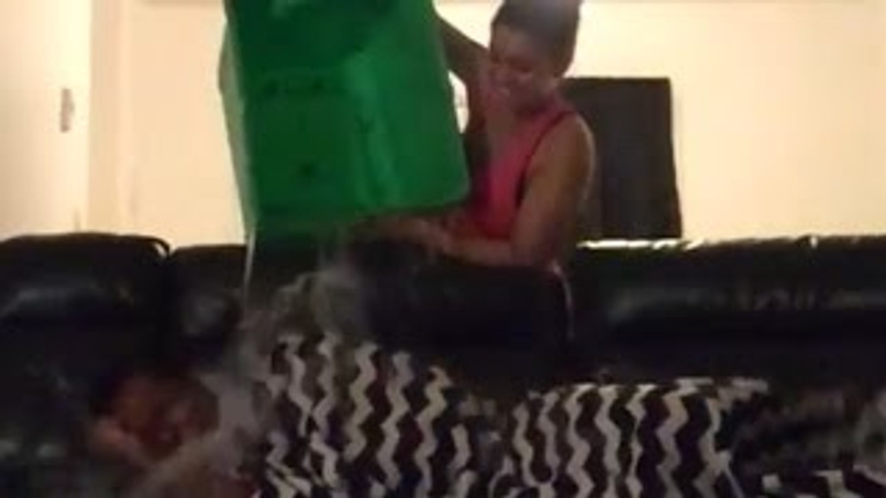 PREGNANT GIRLFRIEND PRANK GOES WRONG!!! COLD WATER WAKE UP PRANK ON BOYFRIEND!!!