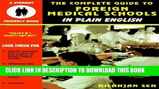 [PDF] The Complete Guide to Foreign Medical Schools (In Plain English Series) (Student Friendly