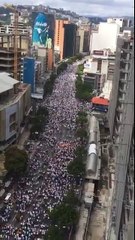 Así se encuentra la movilización que recorre la Av. Francisco de Miranda