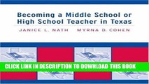 [PDF] Becoming a Middle School or High School Teacher in Texas Popular Online