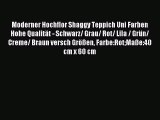Moderner Hochflor Shaggy Teppich Uni Farben Hohe QualitÃ¤t - Schwarz/ Grau/ Rot/ Lila / GrÃ¼n/