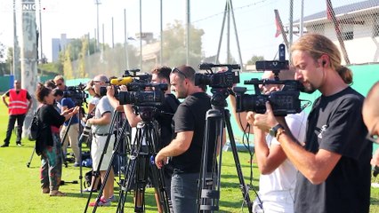 Mario Balotelli's first training with Nice