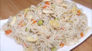 Garlic Rice Recipe - Delicious Almond Chicken Garlic Rice