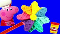 Play Doh Ice Cream Frozen Peppa Pig español Toys Fun Videos for Kids