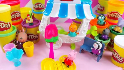 Play Doh Ice Cream Sweet Shoppe  for Peppa Pig Toys Funny Video for Kids