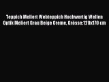 Teppich Meliert Webteppich Hochwertig Wellen Optik Meliert Grau Beige Creme GrÃ¶sse:120x170