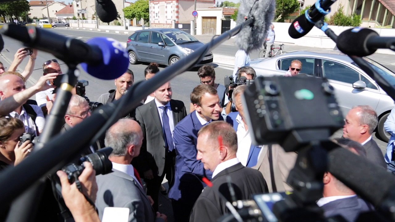 Emmanuel Macron en toute discrétion