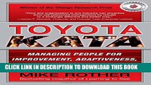 [PDF] Toyota Kata: Managing People for Improvement, Adaptiveness and Superior Results Popular