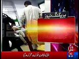 Allied Hospital of Faisalabad becomes a torcher cell - A security guard is beating a man in the hospital toom