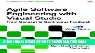 [PDF] Agile Software Engineering with Visual Studio: From Concept to Continuous Feedback (2nd