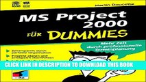 [PDF] MS Project 2000 fÃ¼r Dummies (German Edition) Popular Online