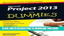 [PDF] Microsoft Project 2013 fÃ¼r Dummies (German Edition) Full Online