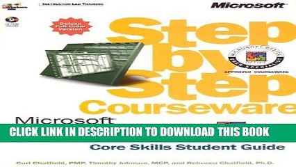 [PDF] Microsoft  Project 2000 Step by Step Courseware Core Skills Class Pack (Step By Step