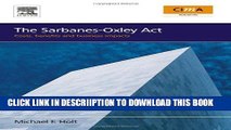 [New] The Sarbanes-Oxley Act: costs, benefits and business impacts Exclusive Full Ebook