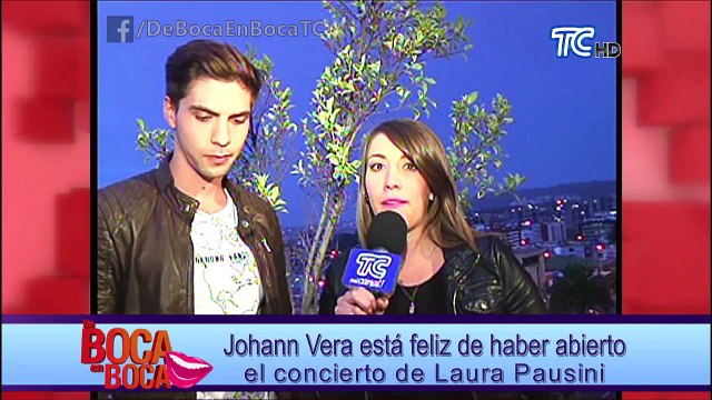 Johann Vera le cantó a Juan Gabriel en el concierto de Laura Pausini