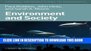 [PDF] Environment and Society: A Critical Introduction Full Collection