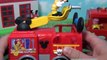 Paw Patrol, Mickey Mouse Clubhouse, and Peppa Pig Comparison of Fire Truck Toys Video